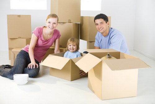Professional removals and storage services in Bow with moving boxes and transport planning