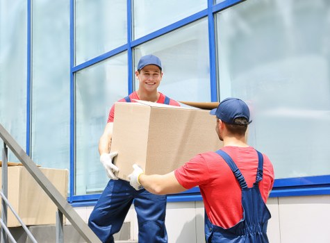 Professional packing services in Bow preparing household boxes
