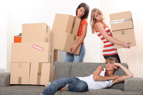 Packing boxes and furniture for long-term storage in Bow